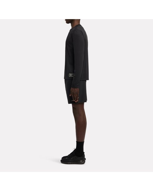 Reebok Black Id Basketball Long Sleeve Shooting T-Shirt