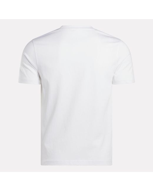 Reebok White Id Small Logo T-Shirt