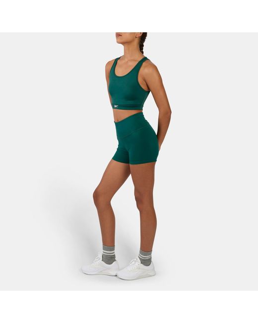 Reebok Green Tulip Core High Impact Sports Bra Top