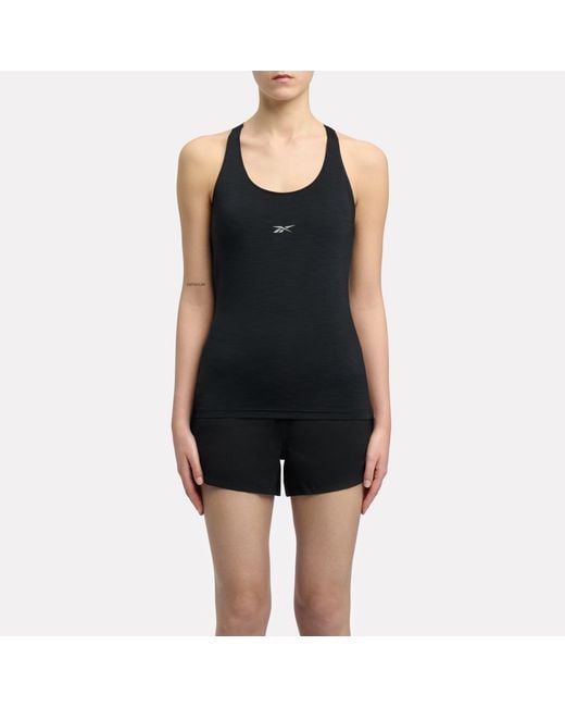 Reebok Black Rbk-Chill Elastic Strap Tank