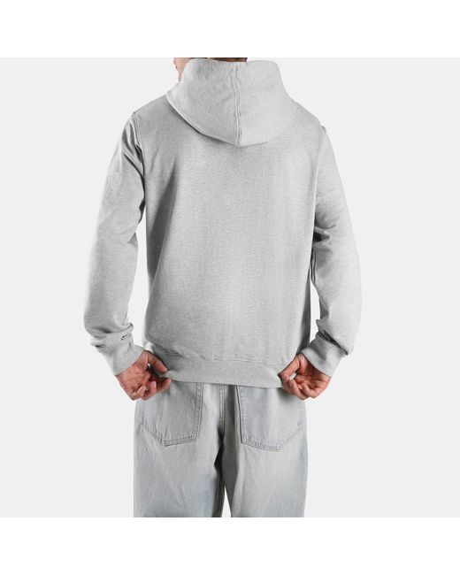 Reebok Gray Id Small Logo French Terry Hoodie for men