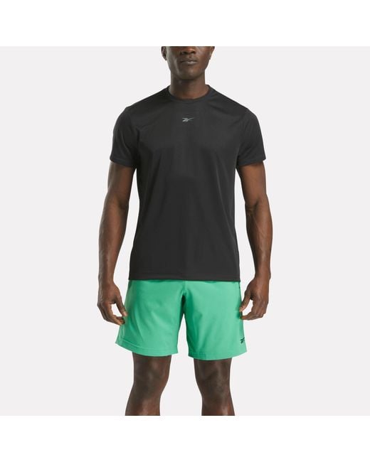 Reebok Green Short Sleeve Tech Training T-Shirt for men
