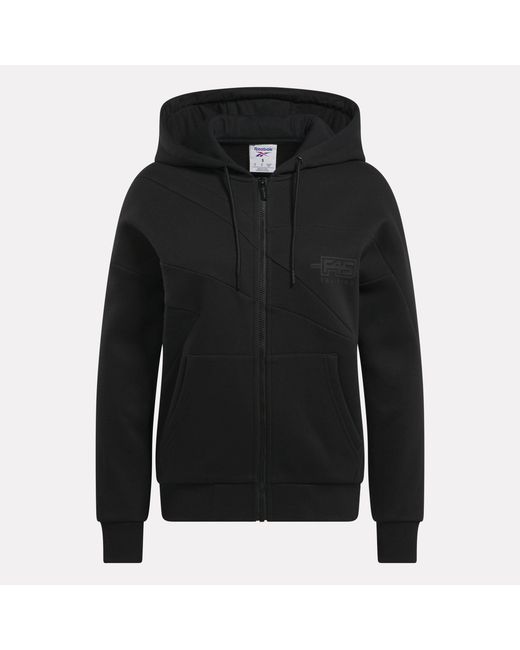 Reebok Black X F45 Training Relaxed Zip Hoodie