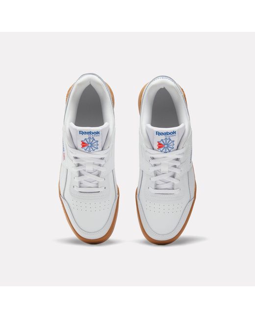 Reebok White Workout Plus Junior Shoes