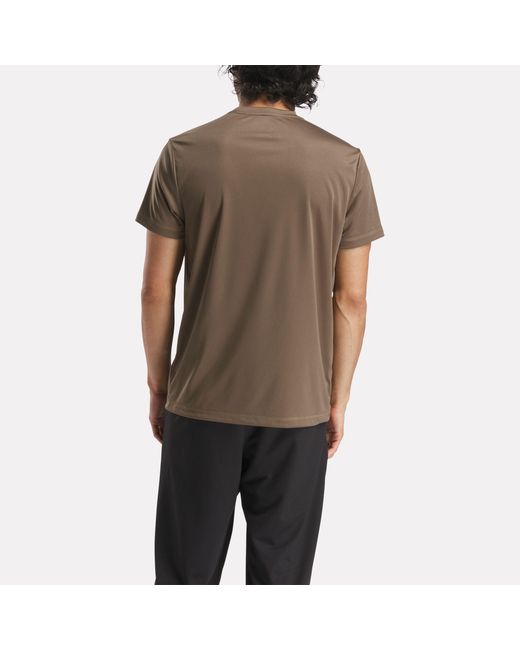 Reebok Brown Id Train Tech T-Shirt