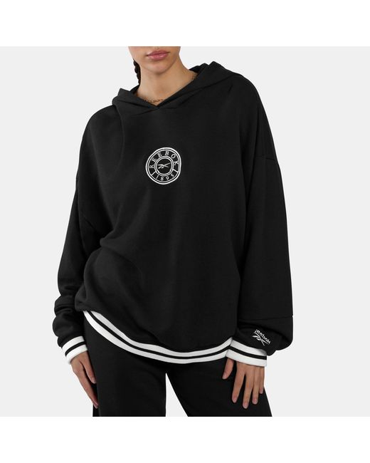 Reebok Black Lawn Club Oversized Hoodie