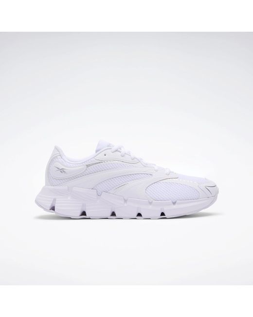 Reebok White Zig Hypnotica Running Shoes