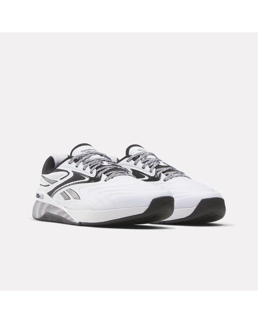 Reebok White Nano X5 Edge Training Shoes