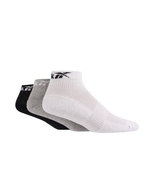 Reebok 3-Pack Sports Essentials Ankle Socksunisex, Afmeting in het Multicolor