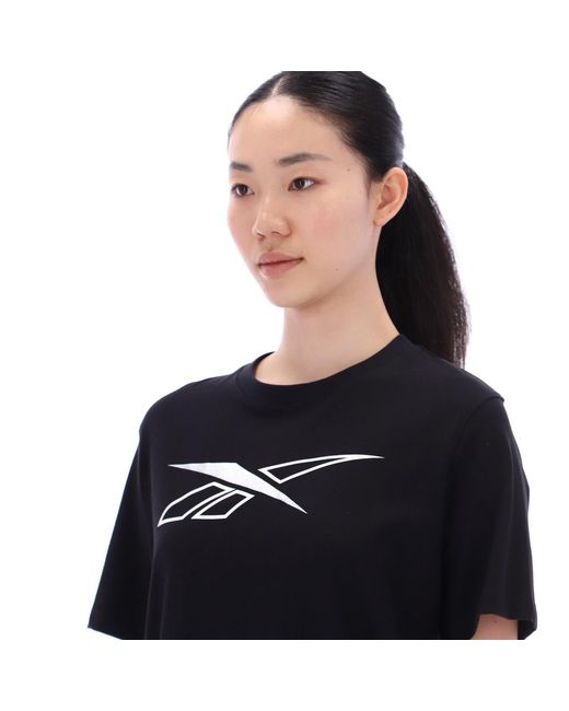 Reebok Black Metallic Logo T-Shirt