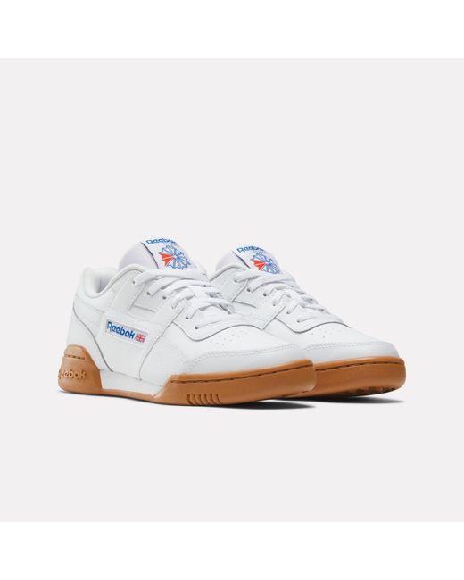 Reebok White Workout Plus Junior Shoes