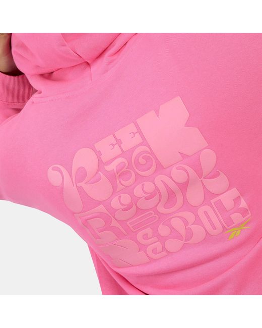 Reebok Pink Dynamic Puff Hoodie