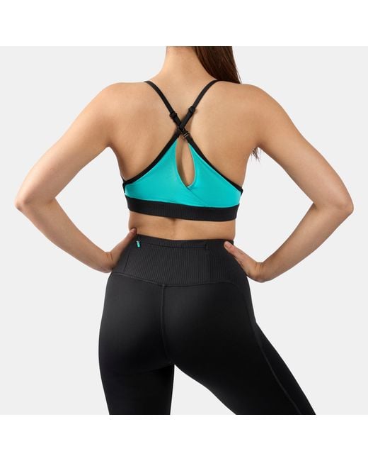 Reebok Black Athlete Speed Strappy Sports Bra
