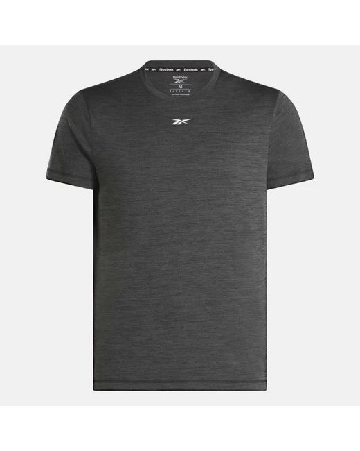 Reebok Gray Training Tech T-Shirt for men