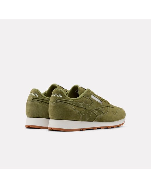 Reebok Green Classic Leather Sneakers