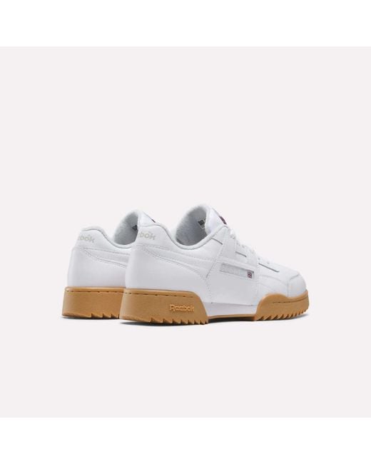 Reebok White Workout Plus Ripple Shoes