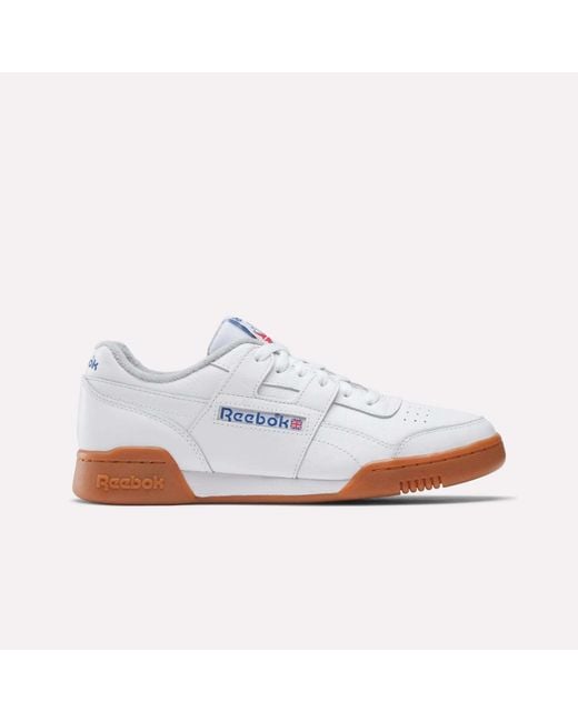 Reebok White Workout Plus Shoes