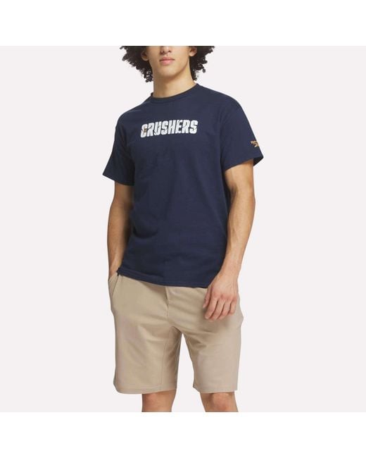 Reebok Blue Crushers Wordmark Tee for men