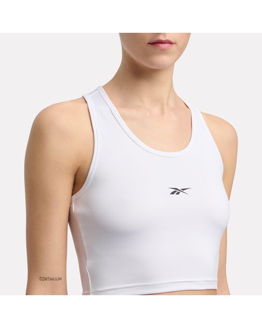 Reebok Blue Id Train Cropped Tank
