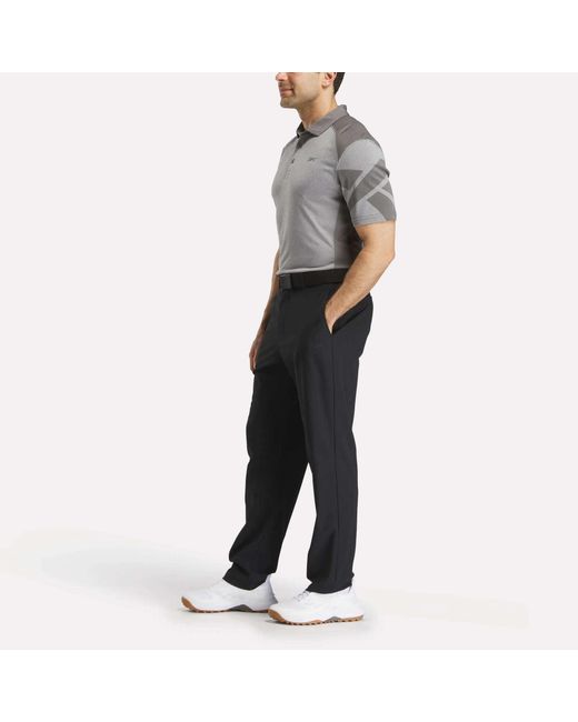 Reebok Gray Short Sleeve Signature Vector Sleeve Polo Shirt for men