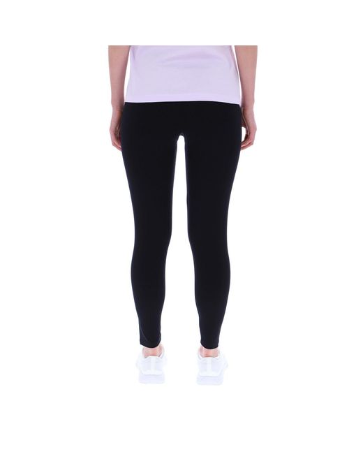 Reebok Black Id Small Logo Cotton Leggings