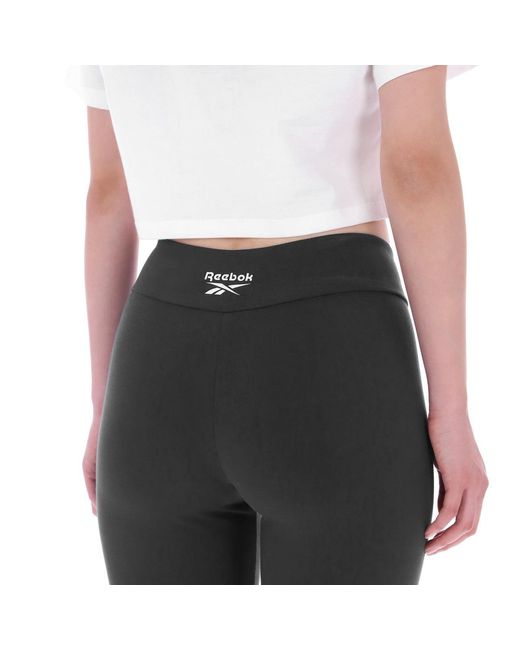 Reebok Black Identity Logo Cotton Leggings