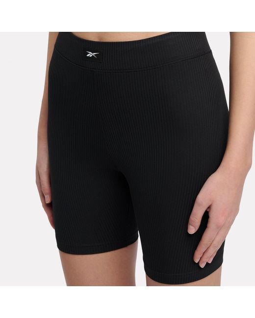 Reebok Black Lux Speed 6.5" Biker Shorts
