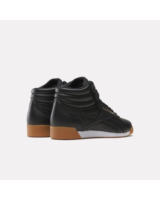 Reebok Black Freestyle Hi Trainers