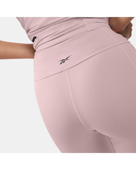 Reebok Pink Lux Metallic High Rise Leggings