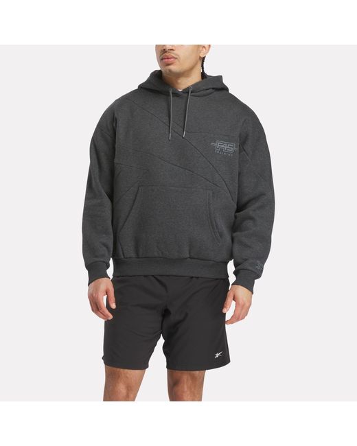 Reebok Gray X F45 Training Relaxed Hoodie for men