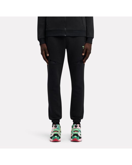 Reebok Black Sport Street Piping Pants for men