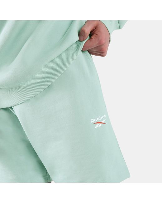 Reebok Green Id Small Logo Shorts for men
