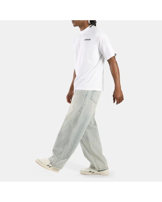 Reebok White Starcrest Relaxed T-Shirt