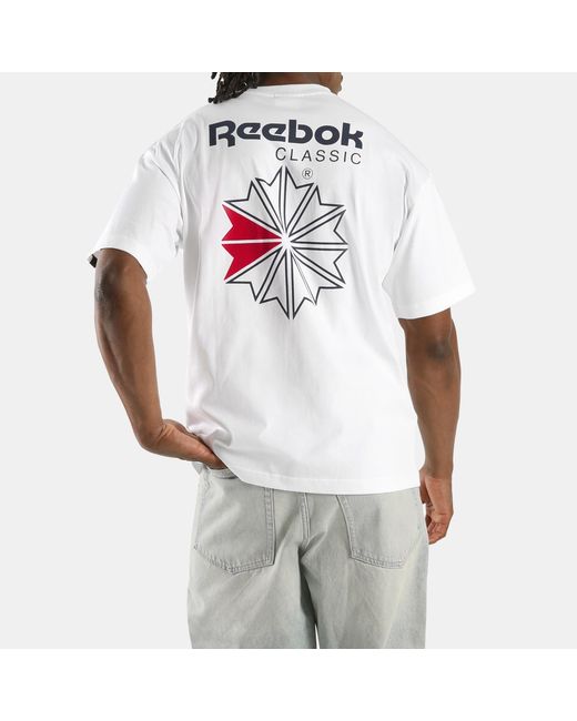 Reebok White Starcrest Relaxed T-Shirt