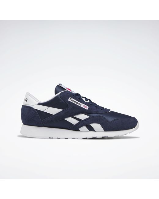 Reebok Blue Classic Nylon Trainers for men