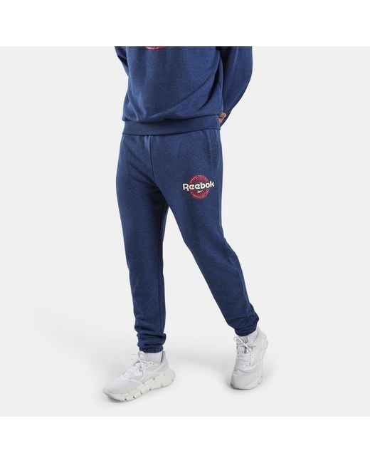 Reebok Blue World Jogger Pants for men