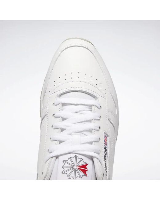 Reebok White Classic Leather Sneakers
