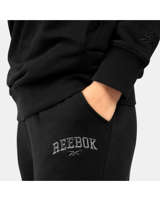 Reebok Black Prep Chenille Jogger Pants