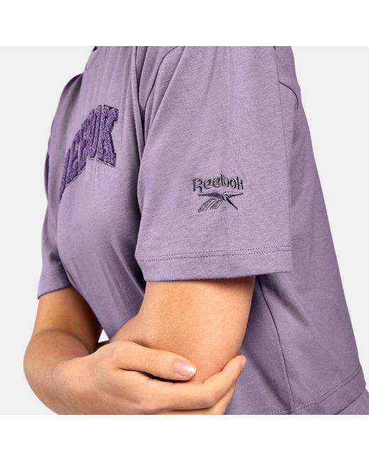 Reebok Purple Prep Chenille T-Shirt