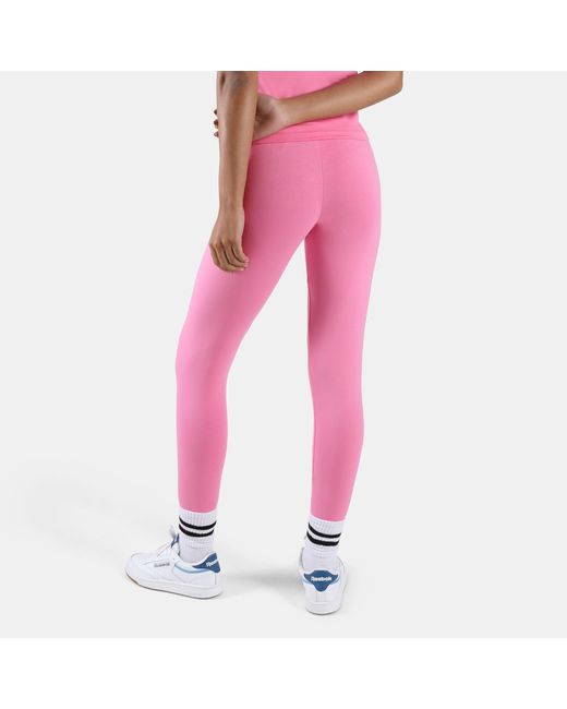 Reebok Pink Brie Small Logo Legging