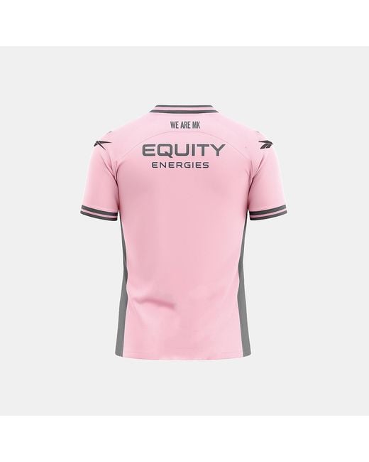 Reebok Pink Mk Dons Third Playing Jersey