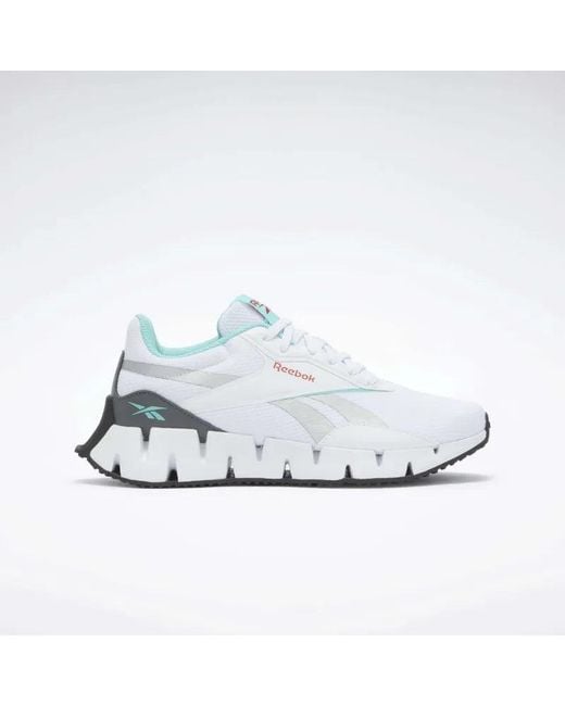 Reebok White Zig Dynamica Str Sneakers