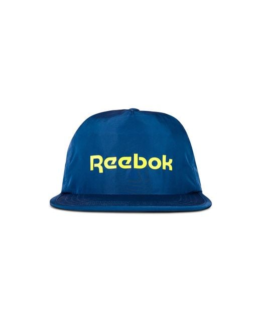 Reebok Blue Flat Brim Running Cap
