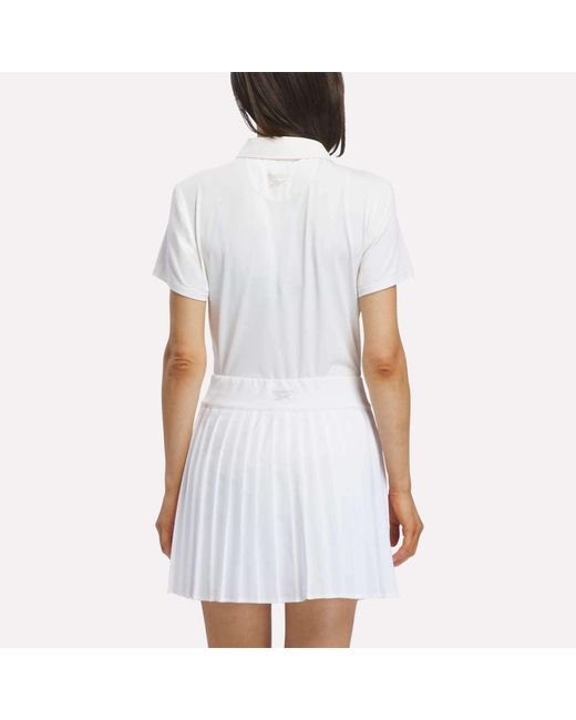 Reebok White Solid Core Polo Shirt