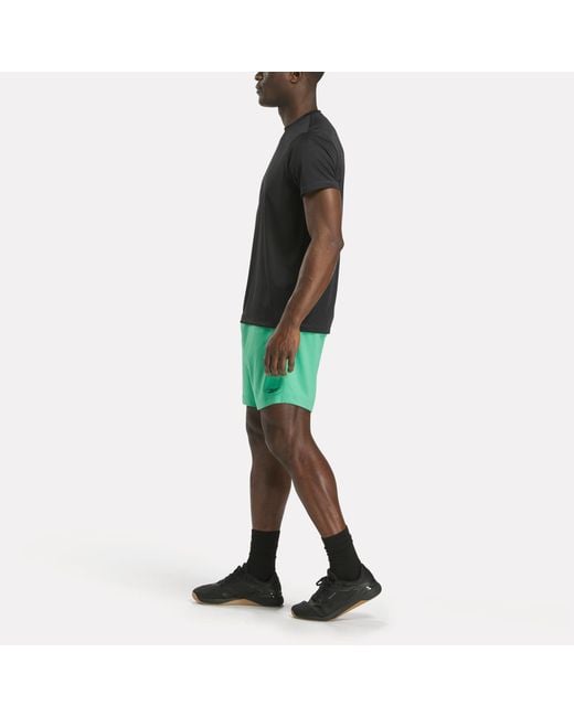 Reebok Green Short Sleeve Tech Training T-Shirt for men