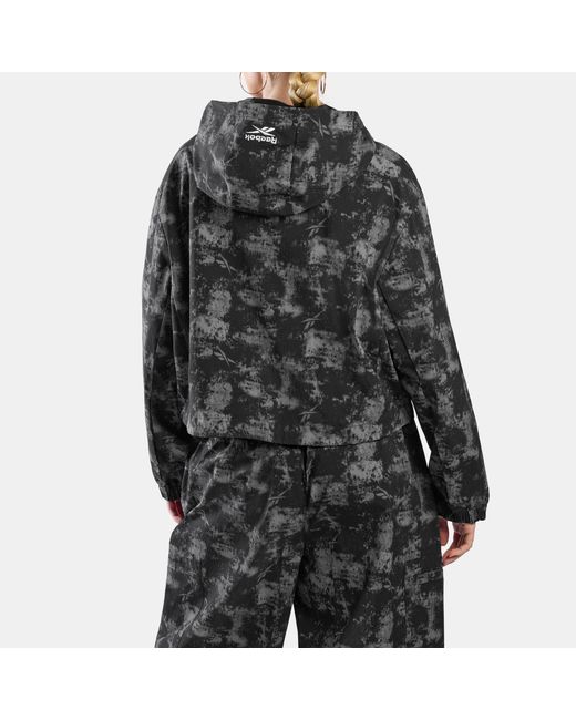 Reebok Black Alt Sport Camo Windbreaker