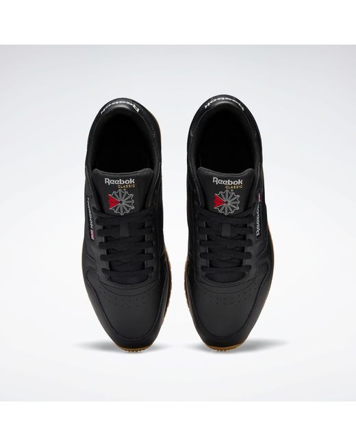 Reebok Black Classic Leather Sneakers, /Pure