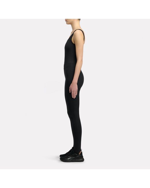 Reebok Black Id Train Rib Stirrup Leggings
