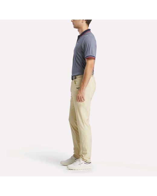 Reebok Blue Country Club Oxford Pique Polo Shirt for men