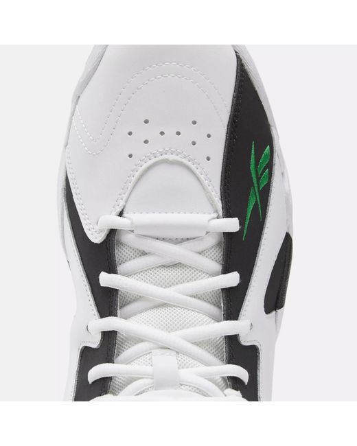 Reebok black and shop white basketball shoes